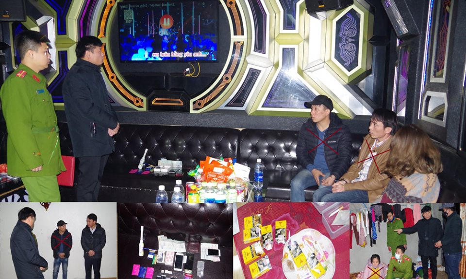 Bắt giữ các đối tượng tàng trữ trái phép chất ma túy trong quán Karaoke