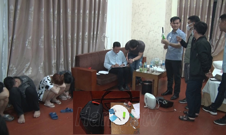 Bắt 19 đối tượng sử dụng ma túy, tổ chức “bay lắc” trong khách sạn