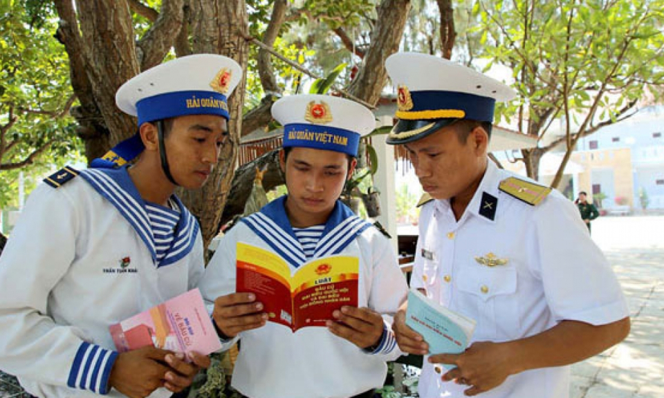 Nhà Giàn DK1 sẵn sàng cho công tác bầu cử sớm