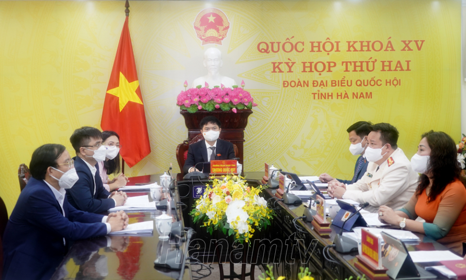 Đoàn Đại biểu Quốc hội tỉnh Hà Nam dự phiên khai mạc trọng thể Kỳ họp thứ 2 Quốc hội khóa XV 