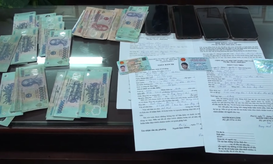 Hà Nam triệt phá nhóm tín dụng đen cho vay với lãi suất hơn 180%/năm