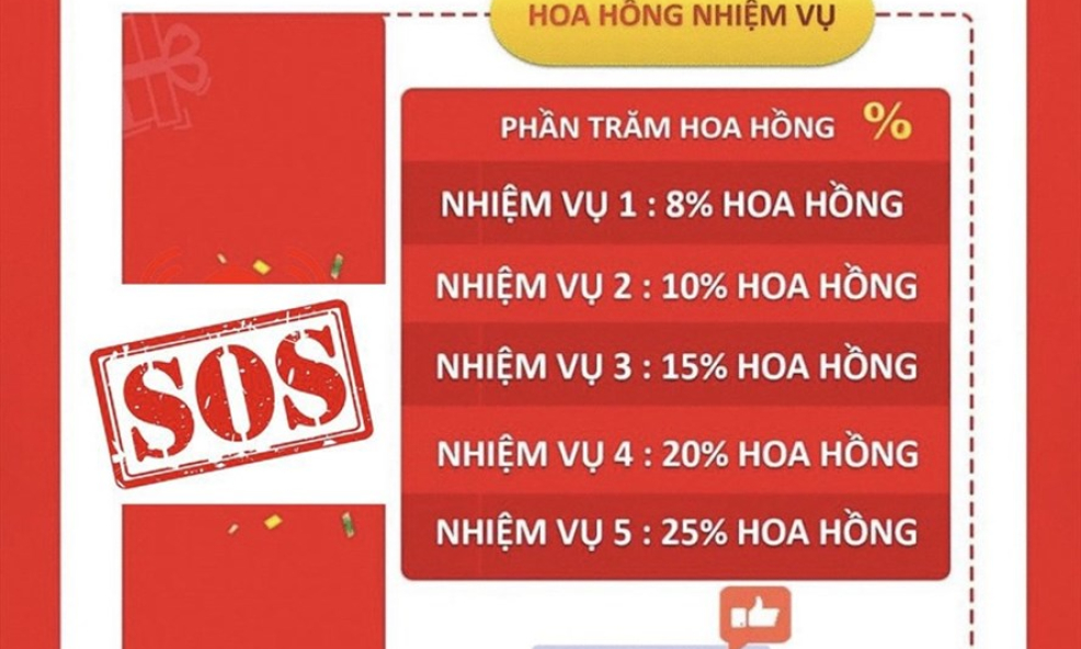 Cảnh giác với chiêu trò tuyển “cộng tác viên” bán hàng online để lừa đảo chiếm đoạt tài sản