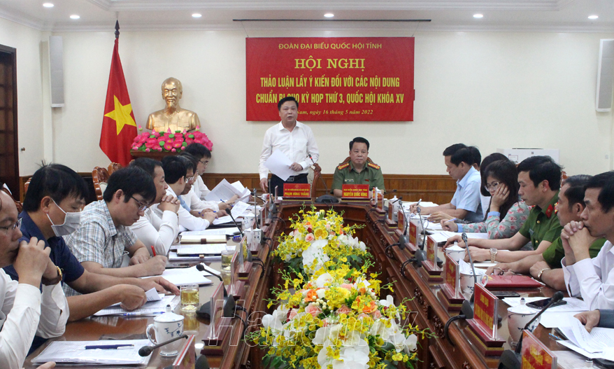 Thảo luận, lấy ý kiến đối với các nội dung chuẩn bị cho kỳ họp thứ 3, Quốc hội khóa XV