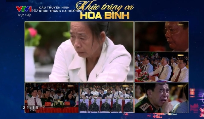 Cầu truyền hình Khúc tráng ca hòa bình: Hào hùng, xúc động và sâu lắng! - Ảnh 24. Cầu truyền hình Khúc tráng ca hòa bình: Hào hùng, xúc động và sâu lắng! - Ảnh 24.
