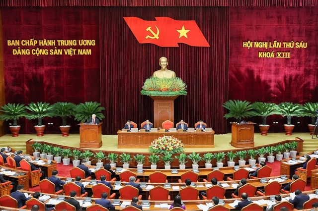 Toàn cảnh Hội nghị Ban Chấp hành Trung ương Đảng lần thứ 6 (Khóa XIII)