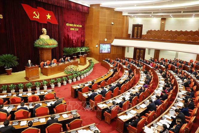 Toàn cảnh Hội nghị Ban chấp hành Trung ương lần thứ 6