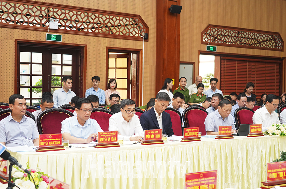 Lãnh đạo các Bộ, ngành Trung ương dự buổi làm việc