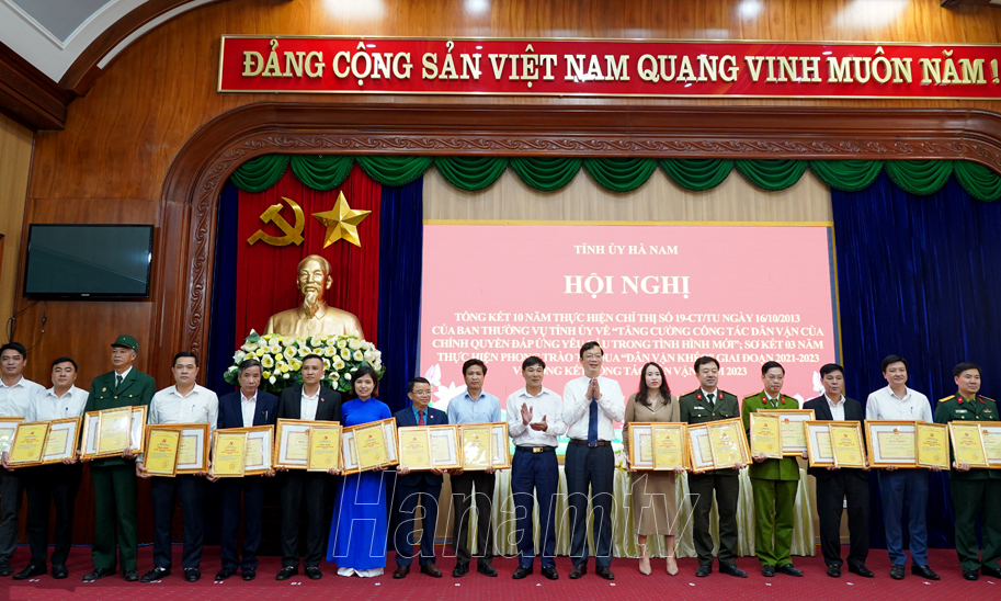 Tổng kết 10 năm thực hiện Chỉ thị 19 của BTV Tỉnh ủy về “Tăng cường công tác dân vận của chính quyền đáp ứng yêu cầu trong tình hình mới”