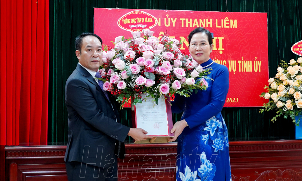 Thanh Liêm có tân Bí thư Huyện ủy