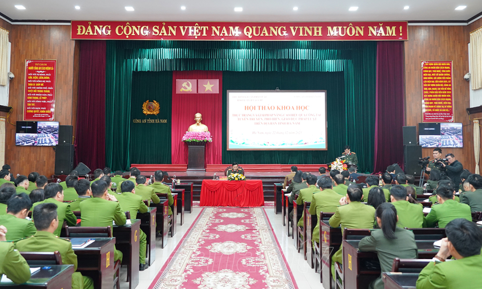 Hội thảo khoa học: Thực trạng và giải pháp nâng cao hiệu quả công tác tuyên truyền, phổ biến, giáo dục pháp luật