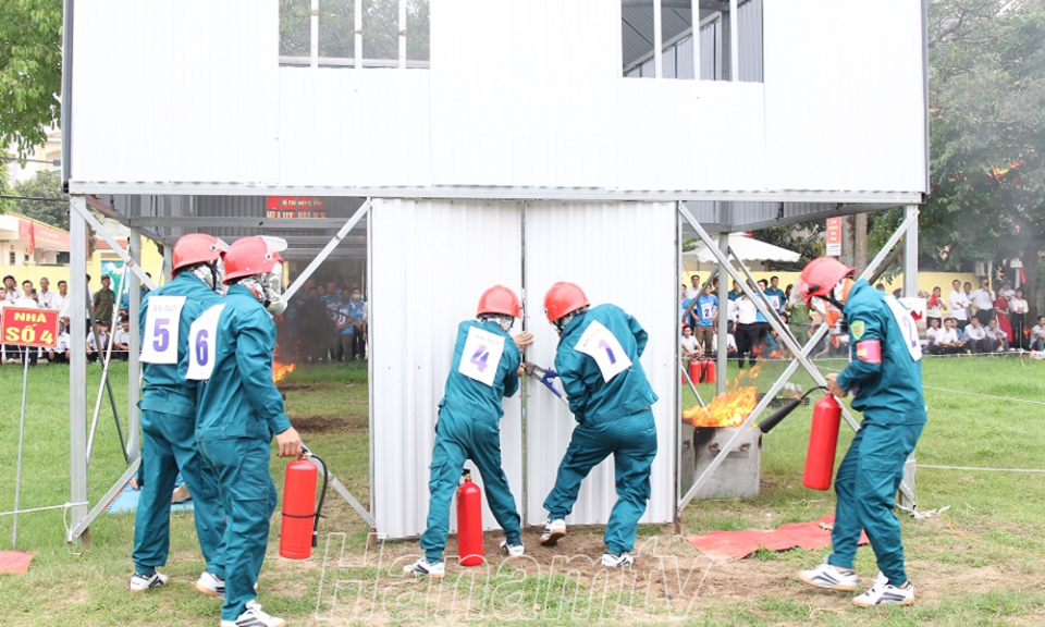 Hà Nam: Sẵn sàng cho Hội thi nghiệp vụ chữa cháy và cứu nạn, cứu hộ “Tổ liên gia an toàn PCCC” cấp tỉnh năm 2024