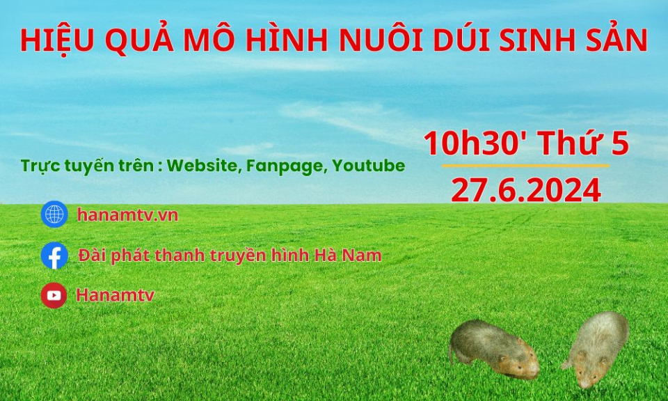 Tạp chí kinh tế | Hiệu quả mô hình nuôi dúi sinh sản