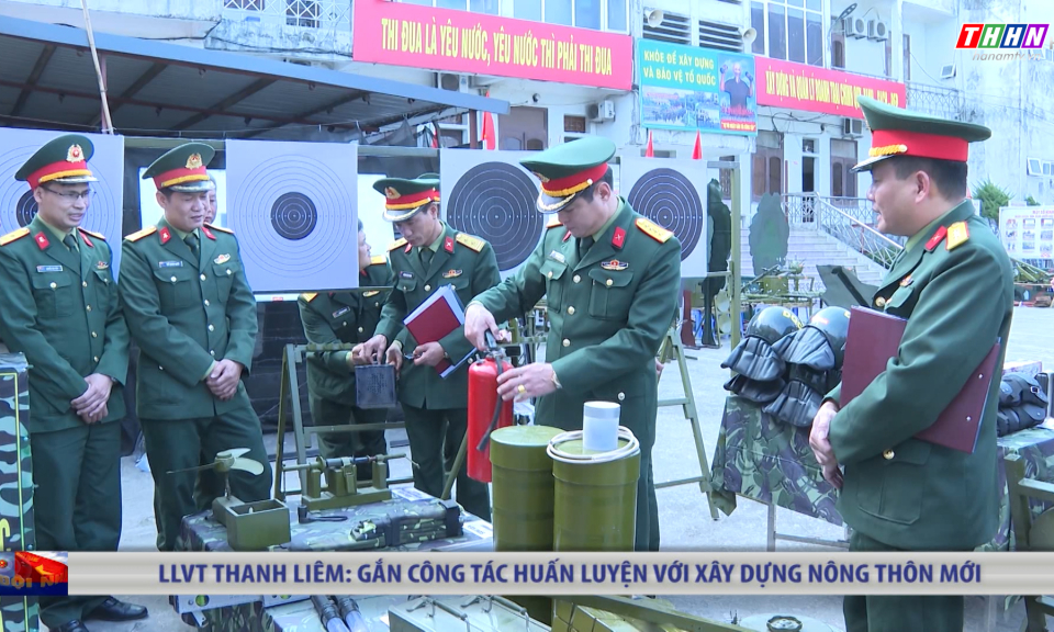 QPĐP: Lực lượng vũ trang Thanh Liêm: Gắn công tác huấn luyện với xây dựng Nông thôn mới