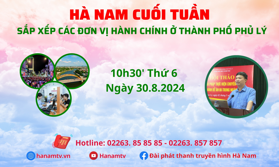 Sắp xếp các đơn vị hành chính ở thành phố Phủ Lý 