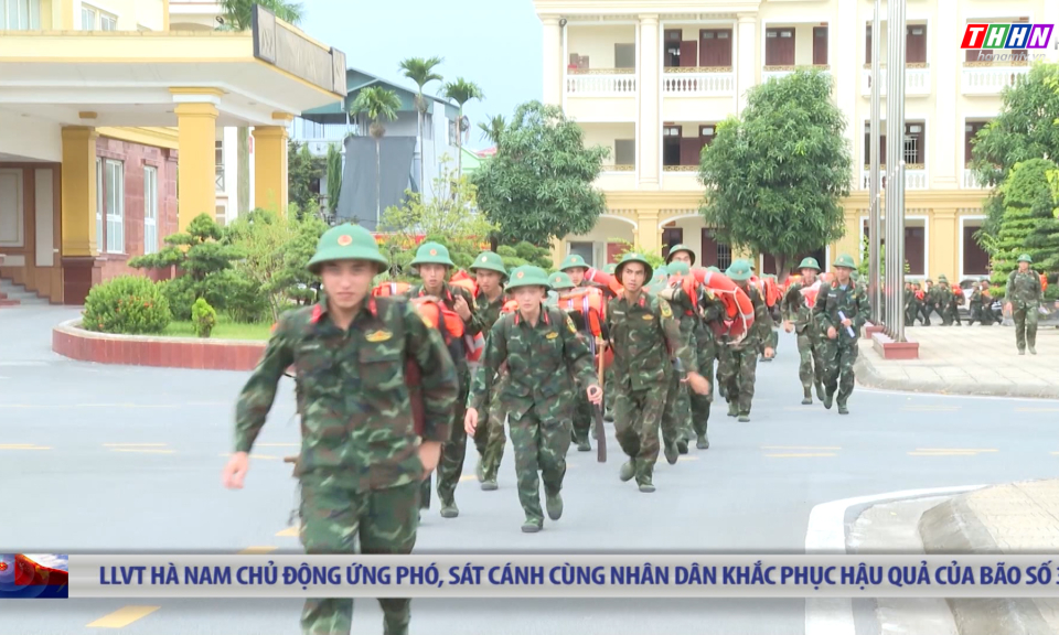 QPĐP: LLVT Hà Nam chủ động ứng phó, sát cánh cùng nhân dân khắc phục hậu quả của bão số 3