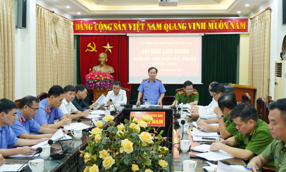 Ba ngành làm án triển khai công tác phối hợp hoạt động tố tụng hình sự quý IV/2024