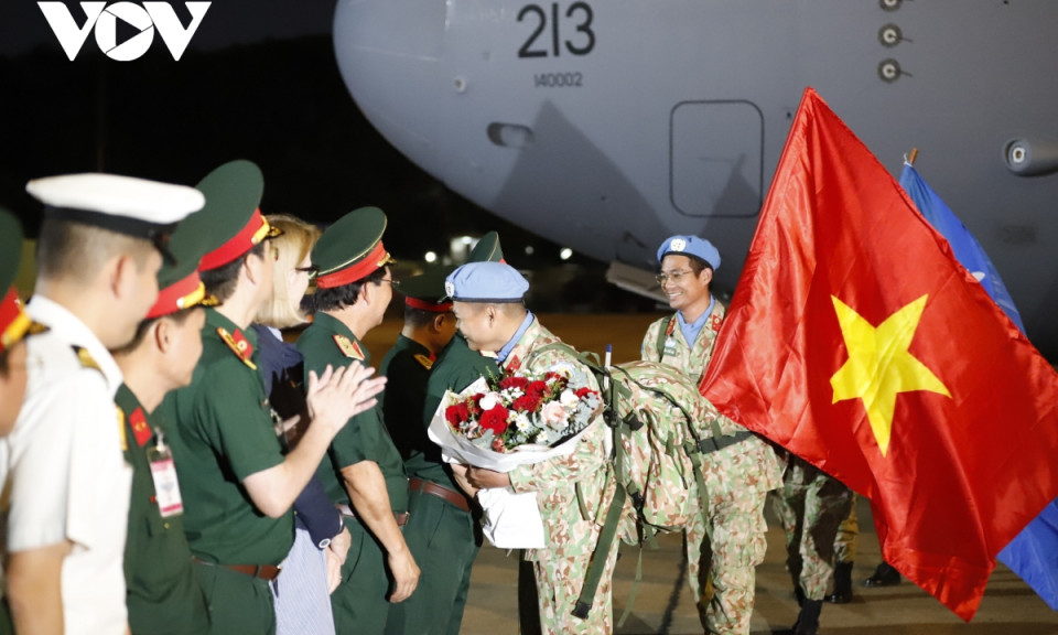 51 chiến sĩ mũ nồi xanh hoàn thành xuất sắc nhiệm vụ tại Nam Sudan về nước