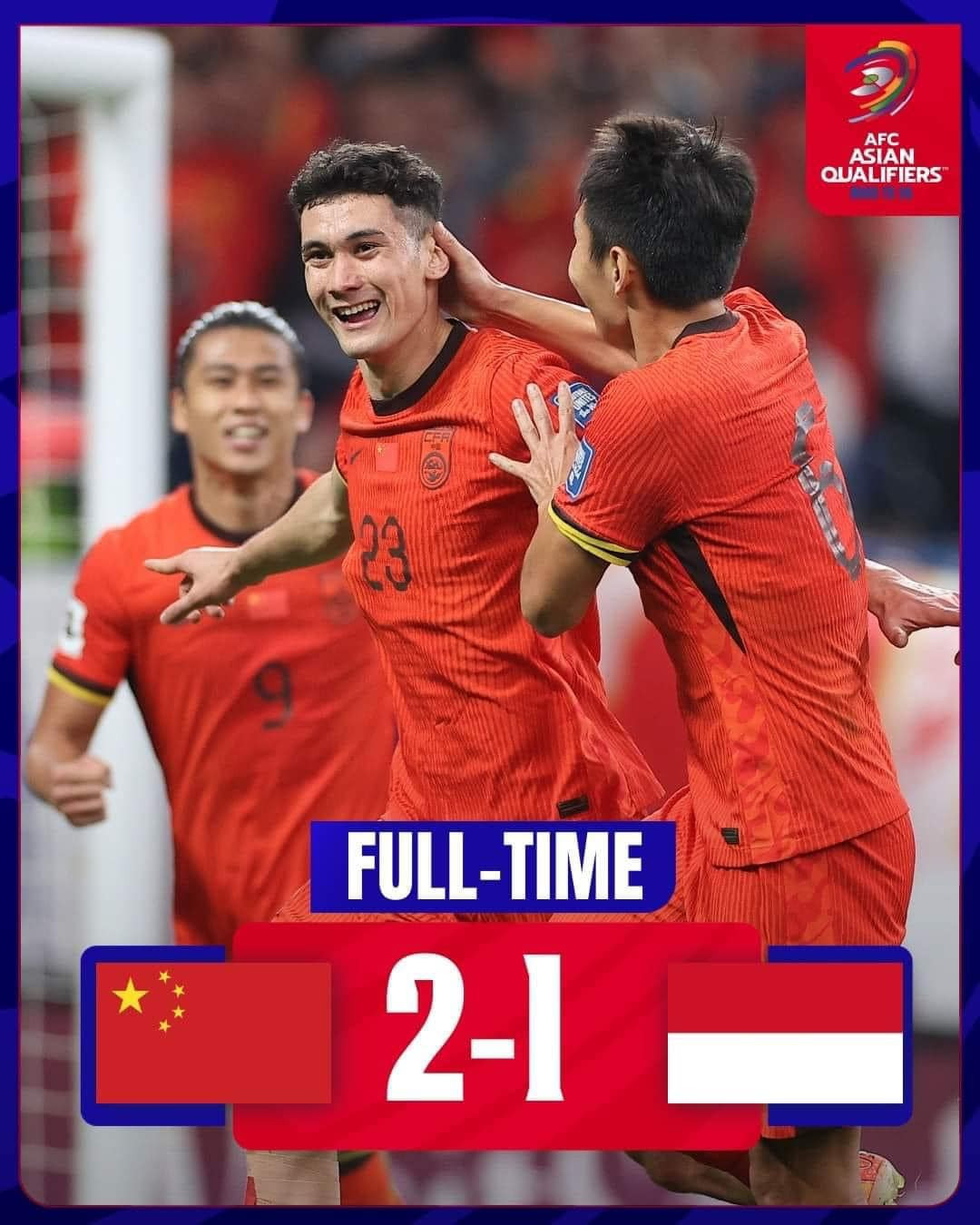 Vòng loại World Cup 2026: Đánh bại Indonesia, Trung Quốc ngắt mạch toàn thua - Ảnh 1.