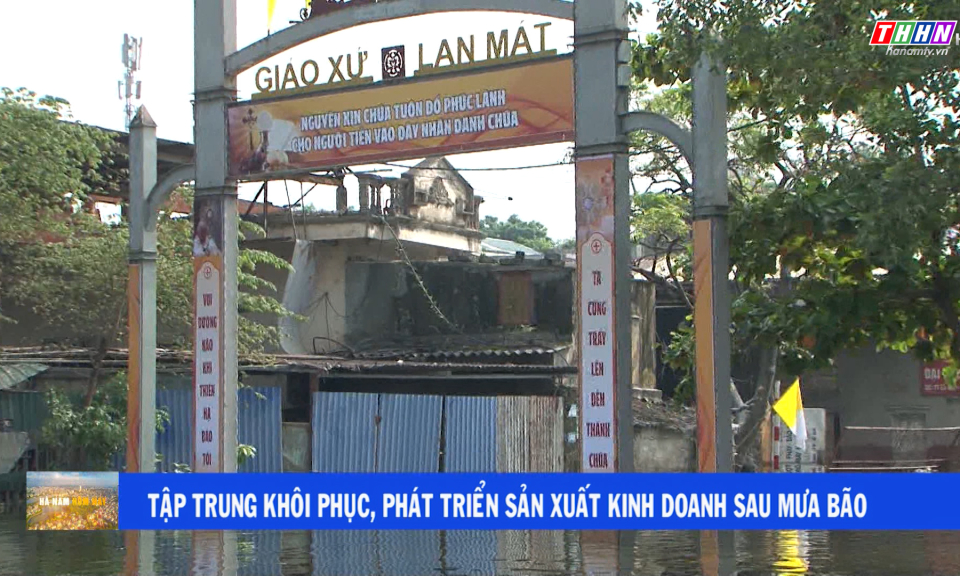 Hà Nam hôm nay: Tập trung khôi phục, phát triển sản xuất kinh doanh sau mưa bão