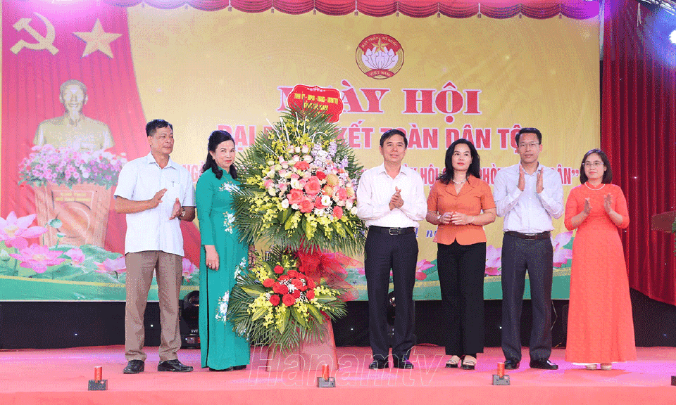 Ngày hội Đại đoàn kết toàn dân tộc tại Khu dân cư thôn 4, xã Bồ Đề