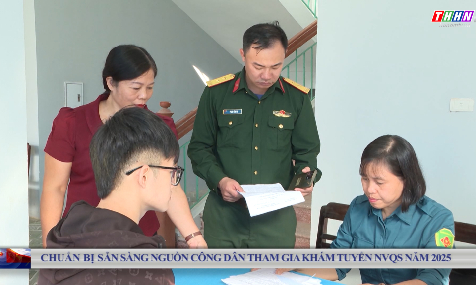 QPĐP: Chuẩn bị sẵn sàng nguồn công dân tham gia khám tuyển nghĩa vụ quân sự 2025