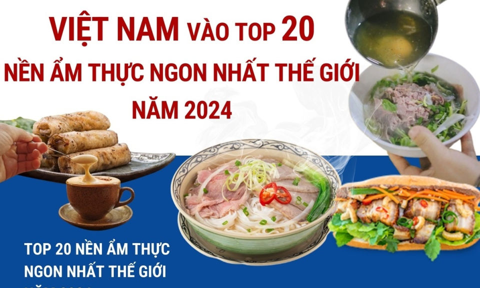Việt Nam vào top 20 nền ẩm thực ngon nhất thế giới