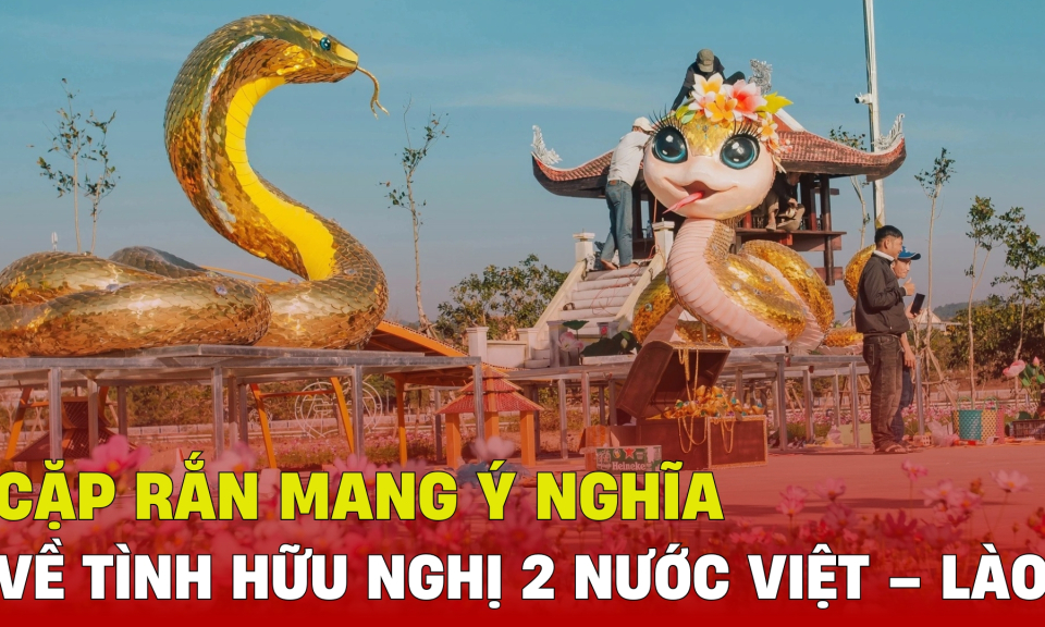 TTXH: Cặp rắn mang ý nghĩa về tình hữu nghị của 2 nước Việt – Lào