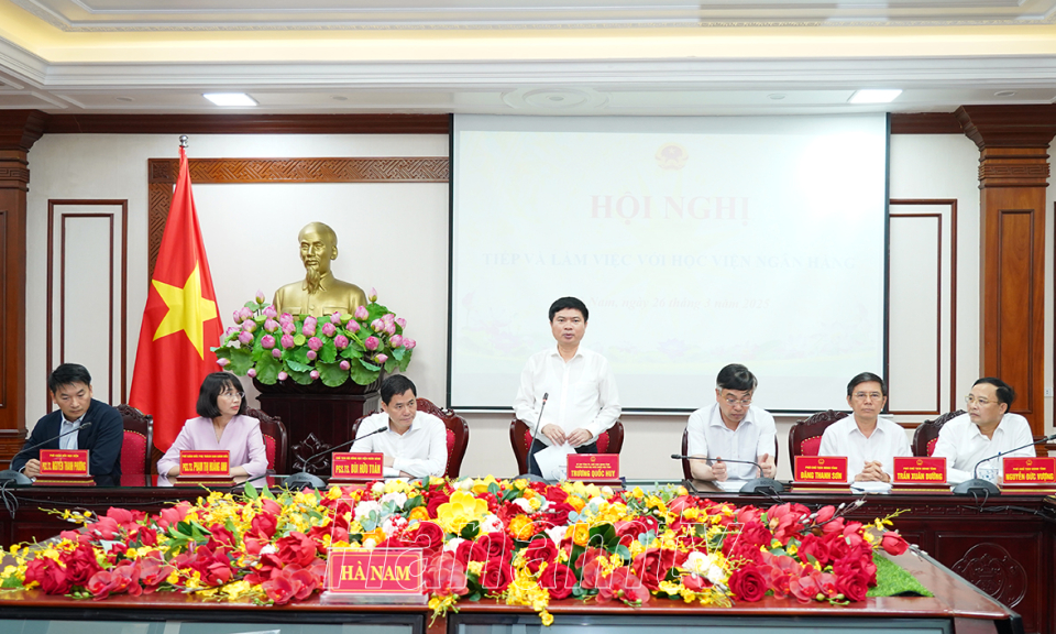 Học viện Ngân hàng khảo sát, nghiên cứu đầu tư dự án xây dựng Cơ sở 2 tại Hà Nam