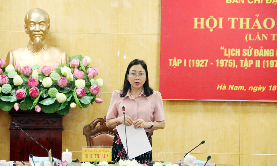 Hội thảo (lần 2) bản thảo bộ sách "Lịch sử Đảng bộ tỉnh Hà Nam’’ tập I, II, III (1927-2025)
