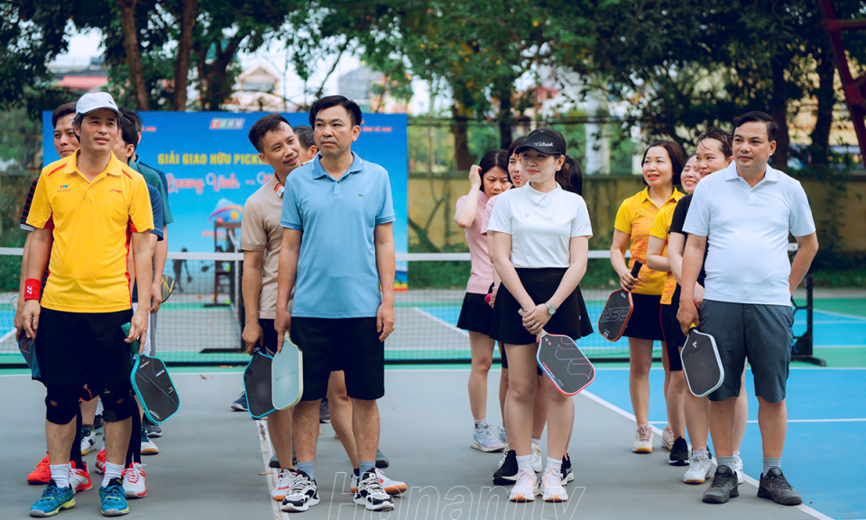 Báo Hà Nam tổ chức giải Pickeball chào mừng kỷ niệm 50 năm Ngày Giải phóng miền Nam, thống nhất đất nước