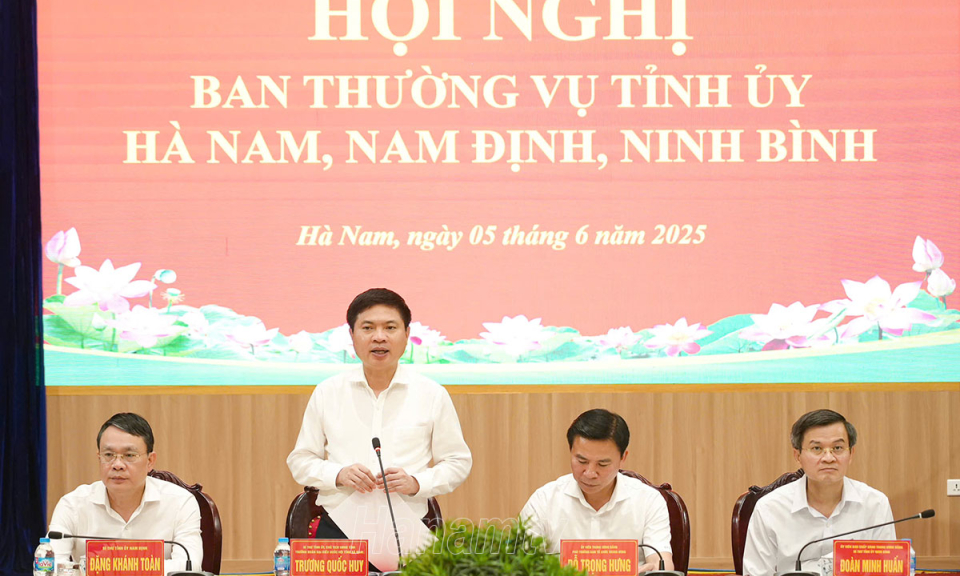 Hội nghị Ban Thường vụ Tỉnh ủy Hà Nam, Nam Định, Ninh Bình
