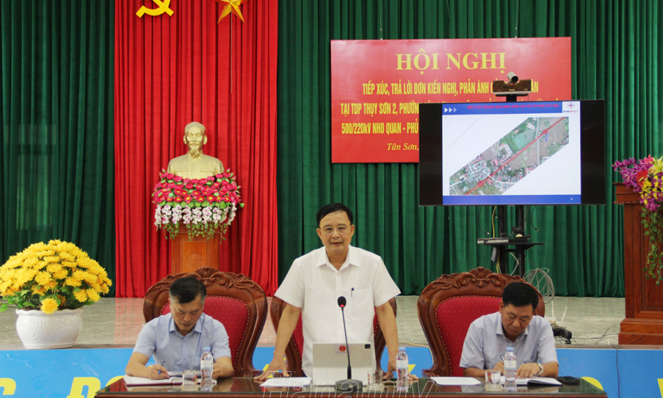 Hội nghị tiếp xúc, trả lời kiến nghị, phản ánh của nhân dân tổ dân phố Thụy Sơn 2