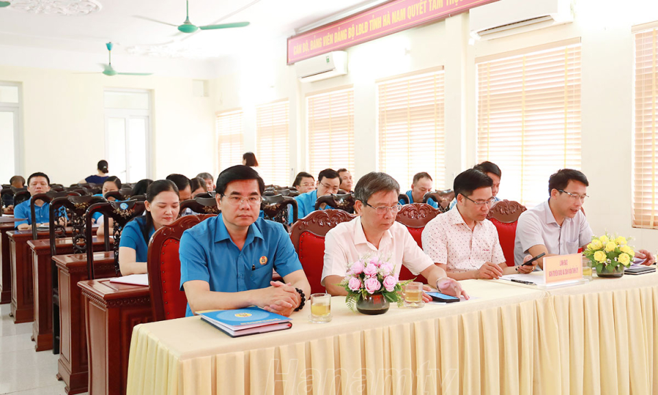 Hội nghị Ban Chấp hành Liên đoàn lao động tỉnh lần thứ tám, nhiệm kỳ 2023 – 2028