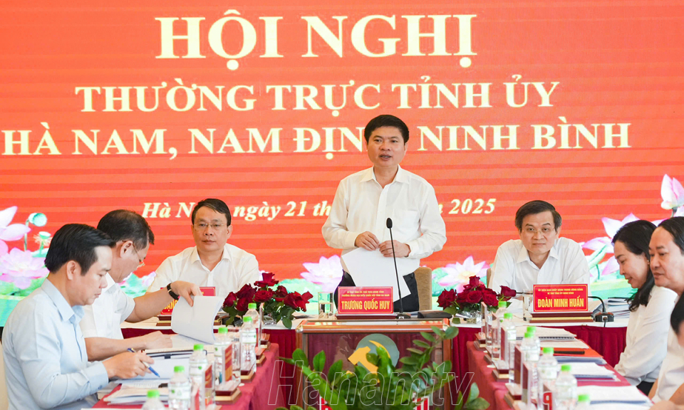 Hội nghị Thường trực Tỉnh ủy Hà Nam, Nam Định, Ninh Bình